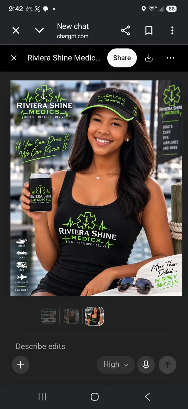 Riviera Shine Medics branded coastal apparel and gear